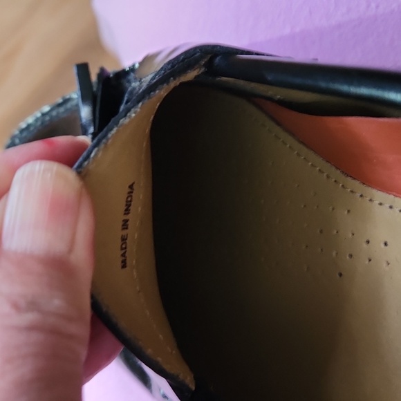 Cole Haan Black Leather Men's Loafers Pinch Hand Sewn Size 9M - Picture 12 of 13